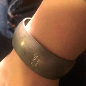 Vintage Lisa Leonard Pewter “D” Bracelet